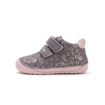   D.D. Step kislány zárt cipő, BAREFOOT,ezüst-rózsaszín! 21-25! (S070-52724B) ÚJ KOLLEKCIÓ!
