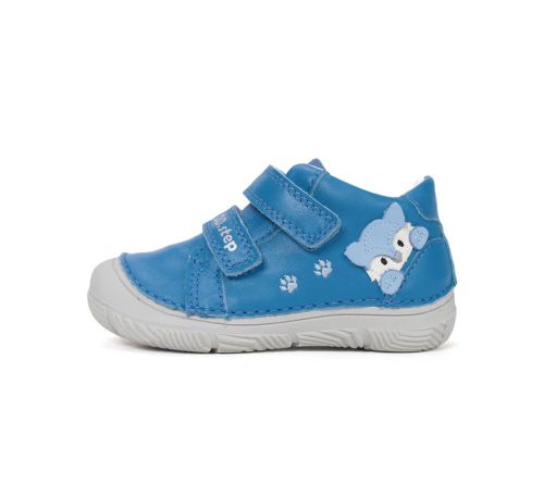D.D. Step kisfiú átmeneti bőrcipő kék, rókás! 21-25 (S082-61703) ÚJ KOLLEKCIÓ!