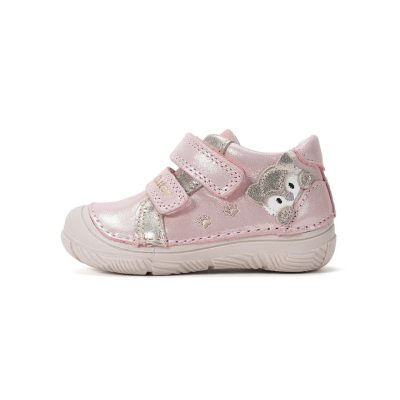   D.D. Step kislány átmeneti csillogó rózsaszín rókás bőrcipő! 23-as (S082-61703F) ÚJ KOLLEKCIÓ! 