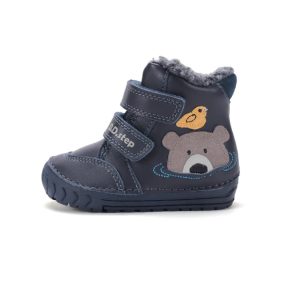   D.D. Step kisfiú téli TEX-es macis bélelt bőrbakancs, 21-24 (w029-62556) ÚJ KOLLEKCIÓS!