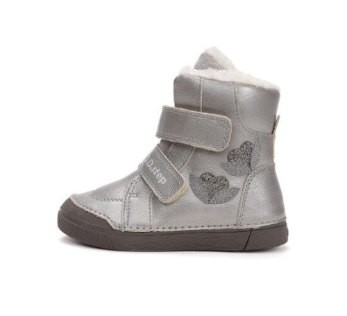 D.D. Step lány téli TEX-es, pezsgő színű bélelt bőrbakancs, 25-ös (W068-52320AM) - ÚJ KOLLEKCIÓ