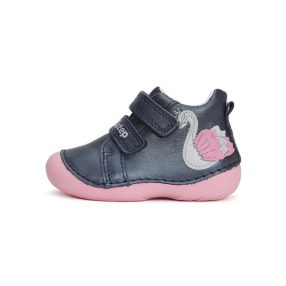   D.D. Step kislány átmeneti tex-es kék, hattyús bőrcipő! 19-23! (s015-42532) AKCIÓS!