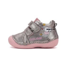   D.D. Step kislány átmeneti pezsgő színű madárkás bőrcipő! 19,20,21,24! (s015-51542b) AKCIÓS