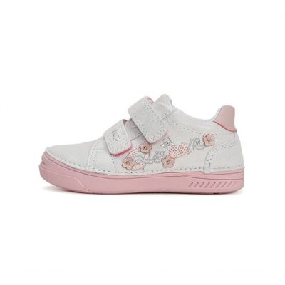   D.D. Step lány átmeneti cipő, csillogó fehér színű, 25,26,30 (s040-41475bm) AKCIÓS! 